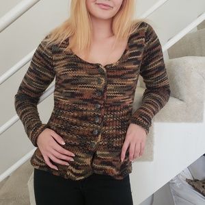 Betsey Johnson peplum cardigan